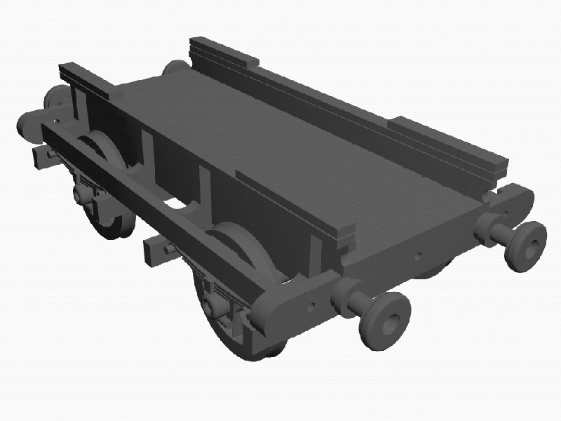Broad Gauge Wooden Carriage Truck